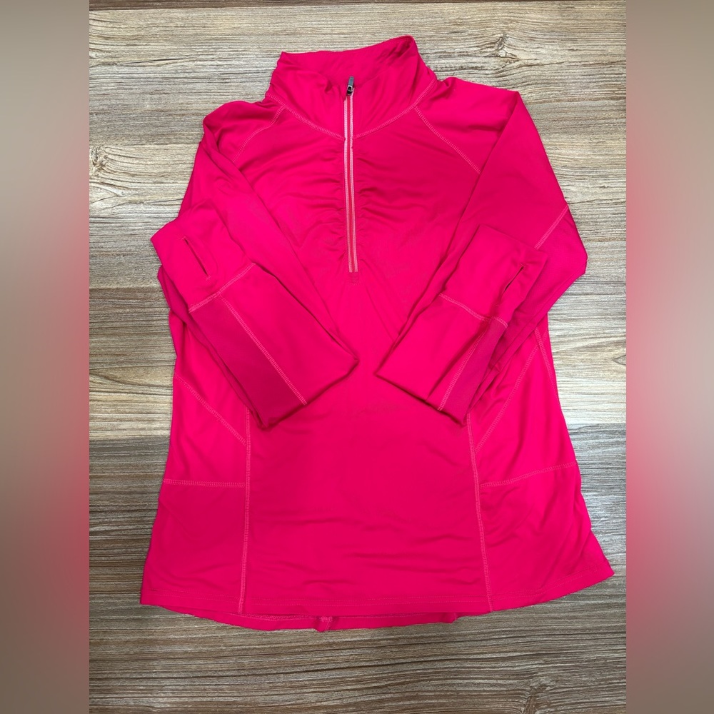 Tangerine Women’s 1/4 Zip Pullover Active Workout Top XL